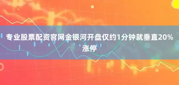 专业股票配资官网金银河开盘仅约1分钟就垂直20%涨停
